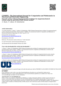 COMPEL: The International Journal for Computation and