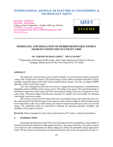 modelling and simulation of hybrid renewable energy sources