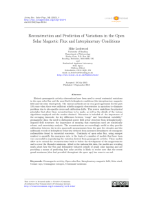 Reconstruction and Prediction of Variations in the Open Solar