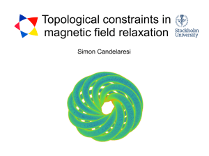 Topological constraints in magnetic field relaxation