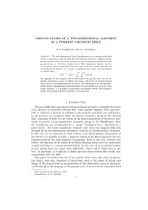 GROUND STATES OF A TWO-DIMENSIONAL ELECTRON IN A