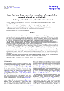 Mean-field and direct numerical simulations of magnetic flux