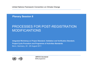 Post-registration modifications - CDM
