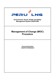 Management of Change (MOC) Procedure