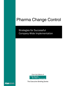 Pharma Change Control