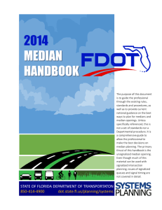 Median Handbook - Florida Department of Transportation