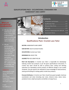 Qualifications Pack - Crochet Lace Tailor - Narsapur