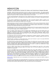 Explanatory notes to HEAVYCON 2007