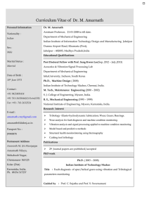 Resume - Indian Institute of Information Technology, Design and