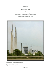 industrial visit kolaghat thermal power station