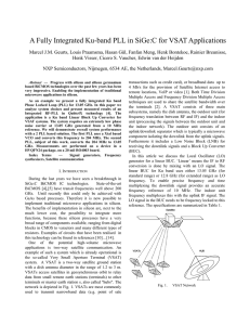 A Fully Integrated Ku-band PLL in SiGe:C for VSAT Applications