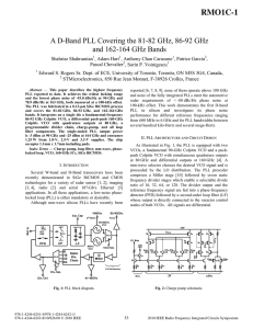 A D-Band PLL Covering the 81--82GHz, 86-