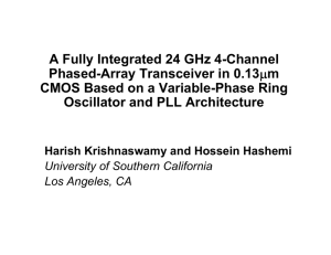 A Fully Integrated 24 GHz 4-Channel Phased