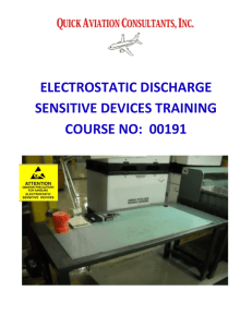 electrostatic discharge sensitive devices training course no