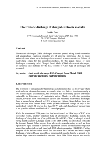 Electrostatic discharge of charged electronic modules