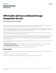 HPE Scality Software-defined Storage Integration Service