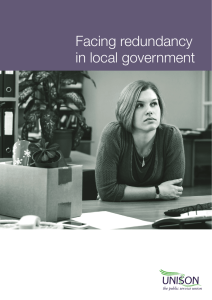 Facing redundancy in local government