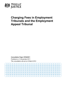 Charging Fees in Employment Tribunals and the