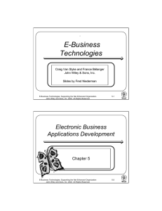 E-Business Technologies