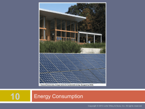 Ch 10 - Energy Consumption