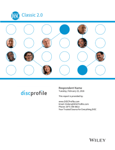 DiSC Classic 2.0 Profile Report