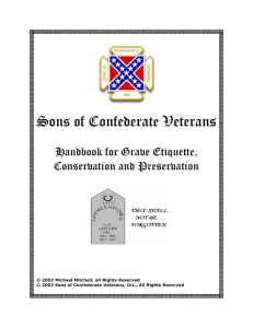 Grave Etiquette - Sons of Confederate Veterans