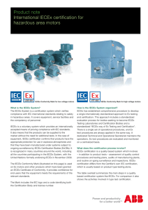 International IECEx Certification for hazardous areas motors