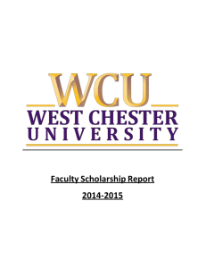 Faculty Scholarship Report 2014-2015