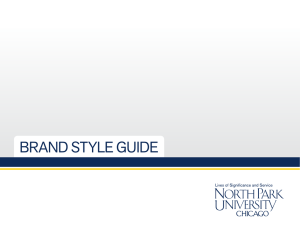 brand style guide - North Park University