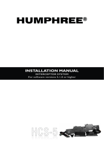 Installation Manual Interceptor System