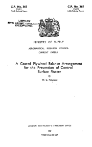 A Geared Flywheel Balance Arrangement for the Prevention of