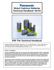 Panasonic NiCd Hdbk 02-03 v1 - Digi-Key