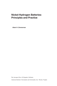 Nickel-Hydrogen Batteries: Principles and Practice