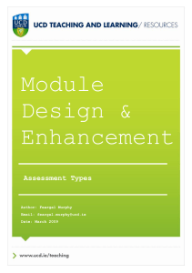 Assessment Types