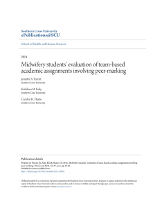 Midwifery students` evaluation of team