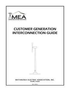 Interconnection Guide - Matanuska Electric Association, Inc.