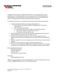 Net Metering Agreement