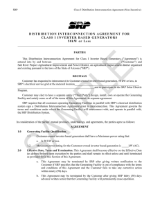 Distribution Interconnection Agreement