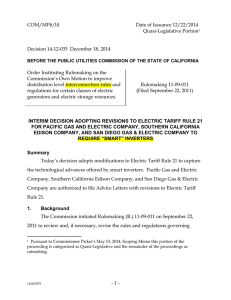 - 1 - COM/MP6/lil Date of Issuance 12/22/2014 Quasi
