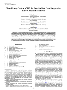 Closed-Loop Control of Lift for Longitudinal Gust