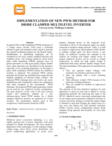 implementation of new pwm method for diode clamped multilevel