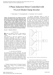 3 Phase Induction Motor Controlled with 9-Level Diode