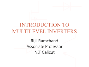 INTRODUCTION TO MULTILEVEL INVERTERS