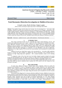 Total Harmonics Distortion Investigation in Multilevel Inverters