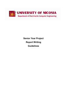 Engineering Senior Year Project Report Template