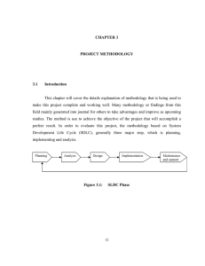 CHAPTER 3 PROJECT METHODOLOGY 3.1 Introduction