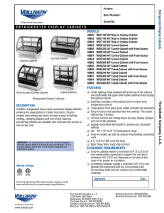 Spec Sheet - Webstaurant Store