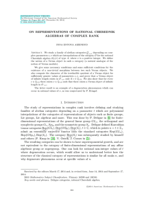 On representations of rational Cherednik algebras of complex rank