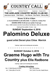 Adelaide Country Music Club Country Call - Sept