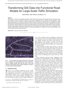 Transforming GIS Data into Functional Road Models for